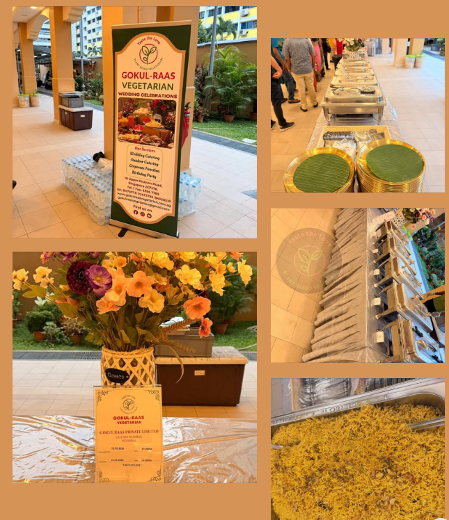 Best Catering Services in Singapore | Gokul Raas vegetarian 